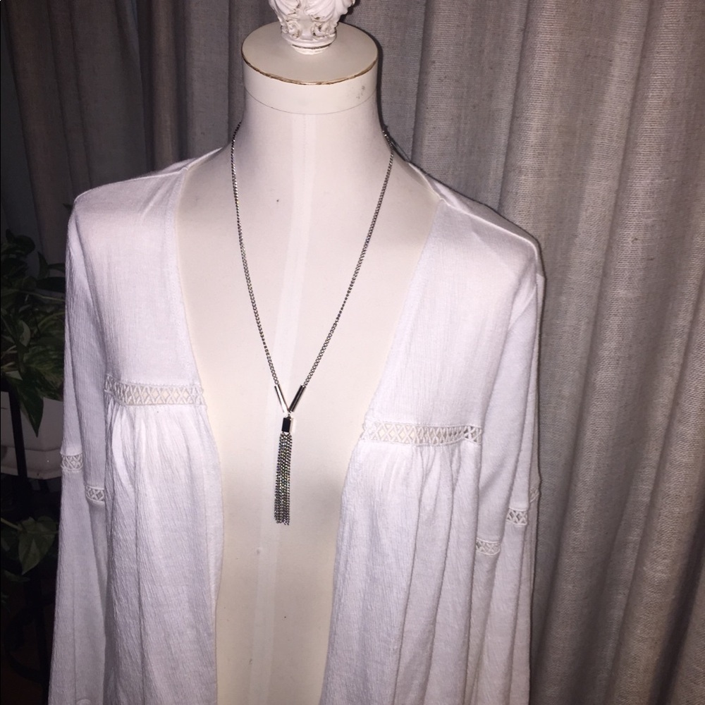 New Direction Open front Layering Top - Petite M White star 🌟 Host Pick - Picture 3 of 3